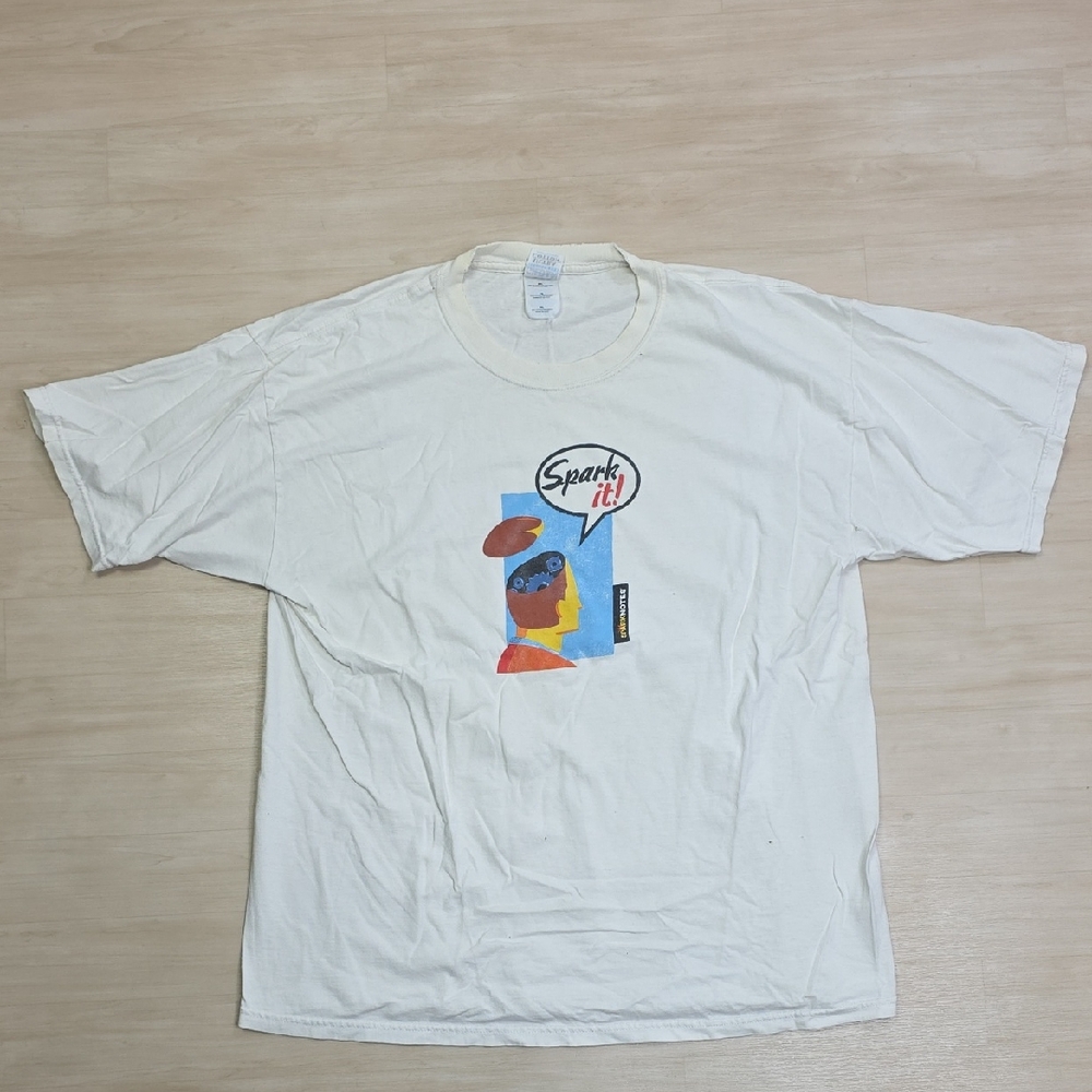 Vintage Sparknote Tech Computer Internet Shirt Size XL Distressed - Picture 1 of 12